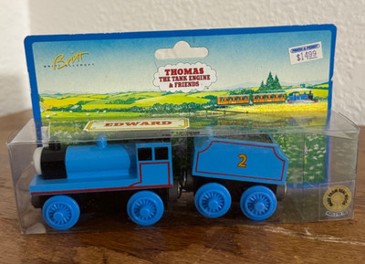 Thomas Wooden Railway Vintage Rare 1996 Edward New in Box!