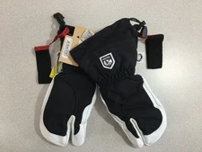 HESTRA WOMEN'S ALPINE PRO HELI SKI 3-FINGER GLOVE - BLACK / OFF WHITE - SIZE 9