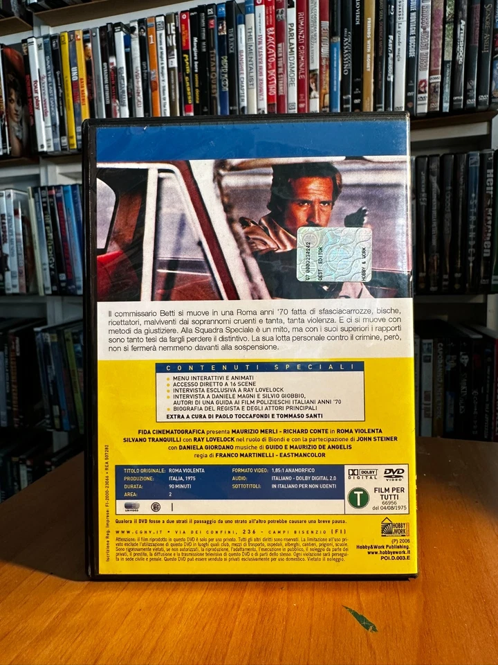Roma violenta (1975) con Maurizio Merli di Marino Girolami DVD COME NUOVO - Immagine 2 di 3