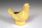 Large McCoy Pottery Art Deco Yellow Song Bird Vintage Planter Vase 7x7"