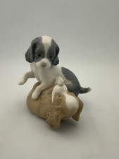 NAO Lladro 'Twerp & Mikie' Playing Puppies #386 1983