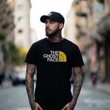 The Ghost Face Parody Black T-Shirt - Soft modern fit 90s Hip Hop tee