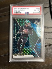 2020 Panini Mosaic Sam Darnold Genesis Prizm SSP #155 PSA 8 Panthers