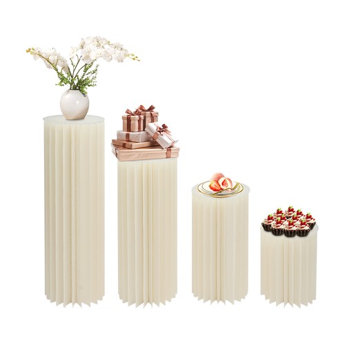 4PCS Cylinder Pedestal Flower Stands for Weddings and Events Display - Picture 4 of 19
