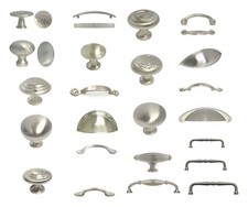 Brushed Satin Nickel Knobs Pulls Kitchen Cabinet Handles Hardware Closet Vanity