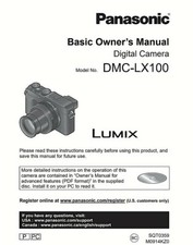 Panasonic Lumix DMC-LX100 BASIC OWNER'S MANUAL 104 page 