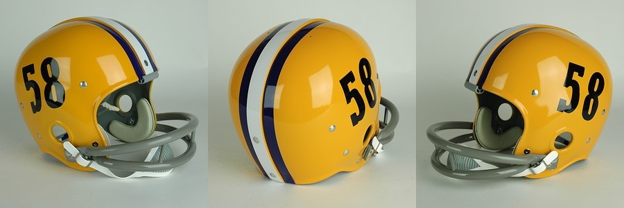 50s.60s Riddell ビンテージ　フットボール ヘルメット　USA LSU TUGERS 1958-1964 Vintage Riddell RK Suspension Football Helmet