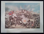 1979 Kurz and Allison Civil War Print - Assault on Fort Sanders