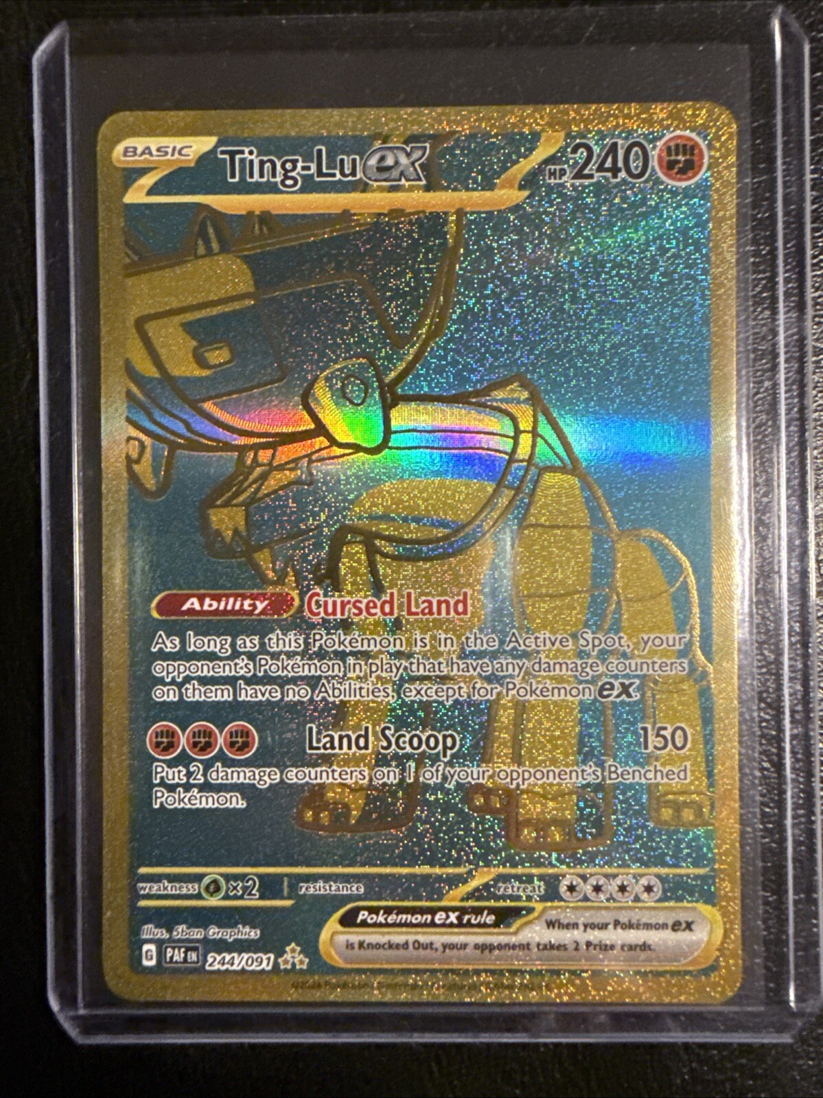Ting-Lu ex Scarlet & Violet: Paldean Fates 244/091 Holo Hyper Rare