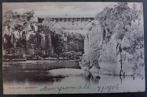 1906 Australia Postcard-Corra Linn 1p Stamp cd Melbourne - Bild 2 von 3