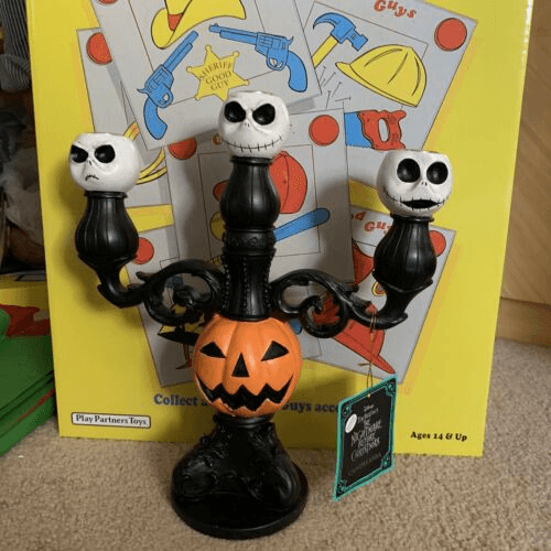 美品!NIGHT MARE BEFORE CHRISTMAS キャンドルホルダー Disney Nightmare Before Christmas Candelabra Candlestick