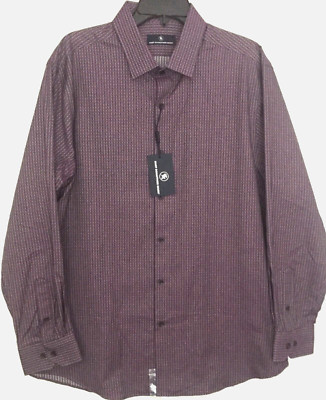 Hart Schaffner Marx XL Button Front Long Sleeve Shirt Multi Mens X Large NWT New