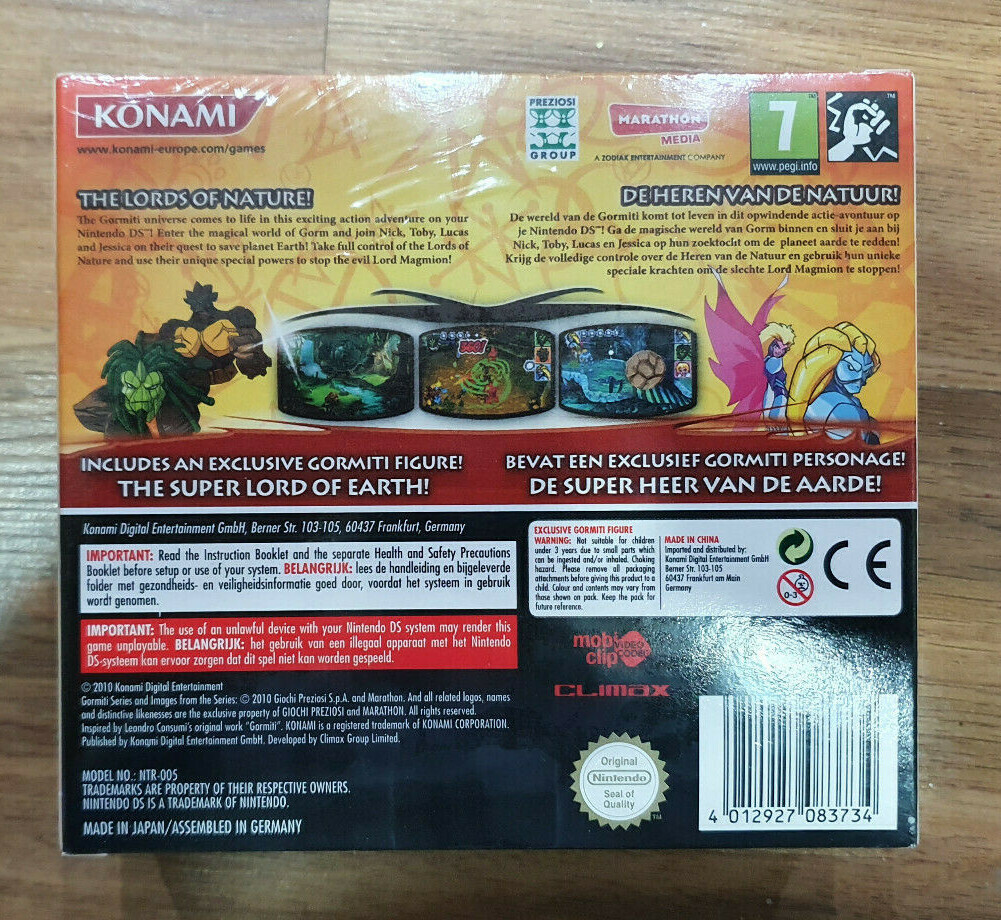 NINTENDO DS GORMITI The Lords of Nature European edition BRAND NEW Sealed