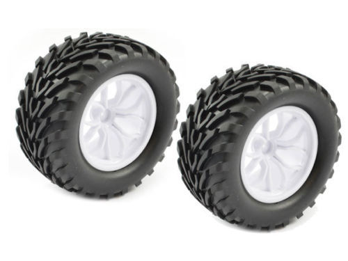 FTX 6447w Bugsta Mounted Wheel/Tyre Complete Pair - White