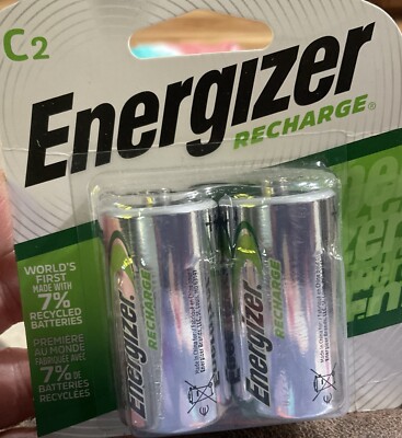 2 x Energizer NH35BP-2 C 2200 mAh Rechargeable Batteries