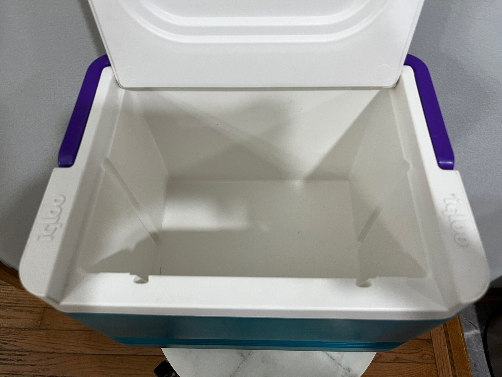 Retro Igloo Polar Six Teal Purple Small 6 Can Cooler Lunch Box Ice Chest Y2K VTG