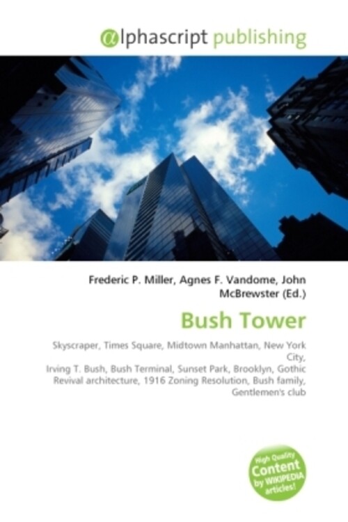 Frederic P. Miller (u. A.) | Bush Tower | Taschenbuch | Englisch