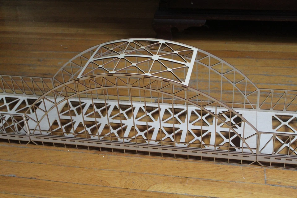 72 Inch O Gauge Bridge Set Laser Cut Kit New - Image 2 of 4