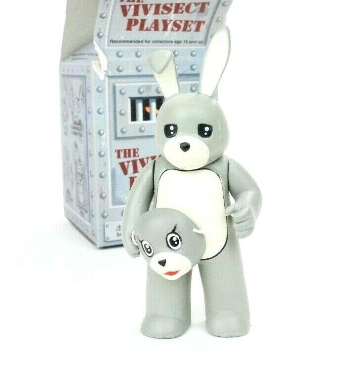 Vivisect Playset Luke Chueh OG Mugs Bunny Strangeco Kidrobot Art Mask Toy Vinyl
