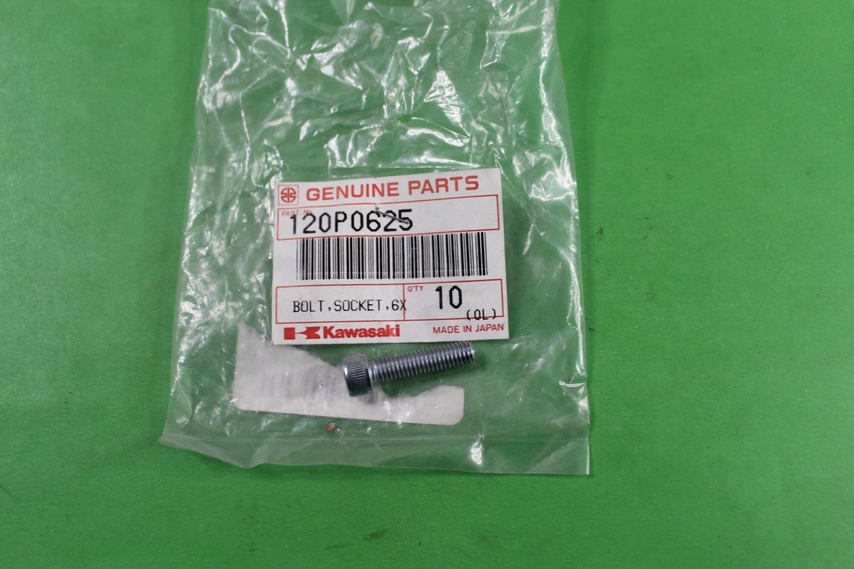 NOS FACTORY OEM KAWASAKI Z1-R KZ1300 KZ1000 6X25 BOLT 120P0625 | eBay