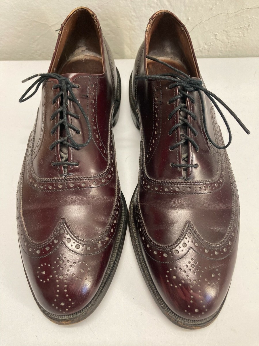 Mens Leather Allen Edmonds Chester Ox Blood Wingtip Brogue  display picture 1