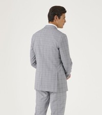 Skopes Men's Anello Check Pattern Suit Jacket jacket in Grey Size 34 -  62