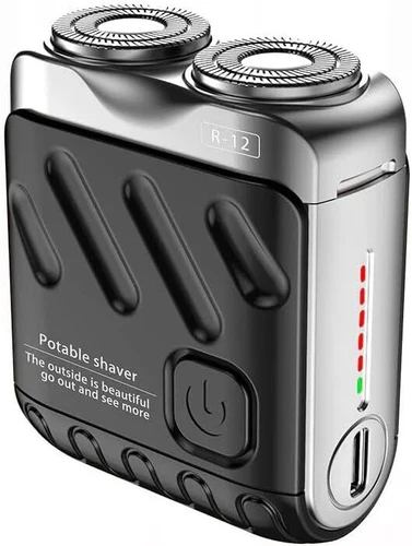 Portable Rotary Dual Ring Electric Shaver,Waterproof Mini Display Beard Shaver - Bild 38 von 38