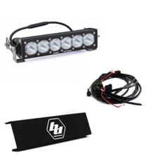 Baja Designs OnX6+ 10" Clear Spot Beam Light Bar w/ Wiring Harness & Rock Guard
