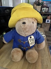 Large Vintage Sears 25 Kids Gifts Plush Paddington Bear Yellow Hat Stuffie
