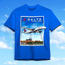 Delta A-350 at Atlanta T-Shirt Size Large.