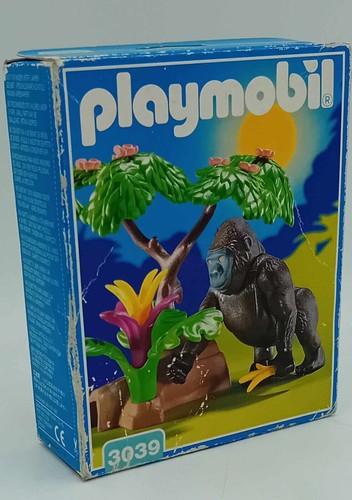 Playmobil 3039 Gorilla von 1999 Tierpark Affe Zoo NEU Verpackung beschädigt - Picture 7 of 7