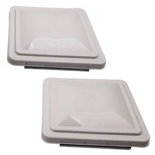 2 Pack White 14"x14" Roof Vent Cover Replacement Ventline Camper For RV Trailer
