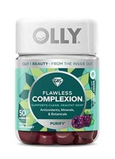 OLLY Flawless Complexion Gummy, 25 Day Supply (50 Count), Berry Fresh, Vitamins