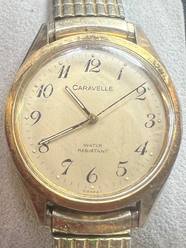 VINTAGE CARAVILLE BULOVA MANUAL WINDING WATCH Missing Crown