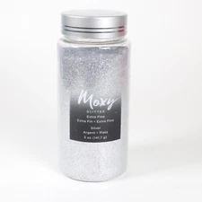 Moxy Extra Fine Glitter Silver 5 Oz