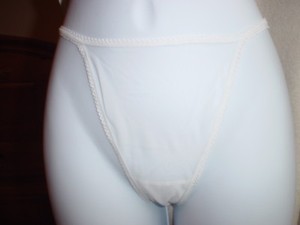 Victorias Secret Vintage Very Sweet Mesh String Thong Large White Lot of 2 NWOT