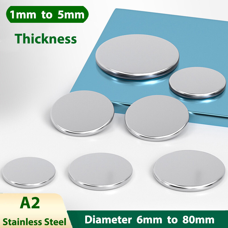 Thick 0.6mm 0.8mm 1mm 1.5mm 2mm 2.5mm 3-5mm Stainless Steel Circular Plate 304 Disc Plate