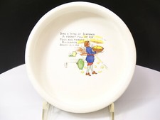 Baby Nursery Rhyme Alphabet China Dish Bowl DresdenTransfer Ware