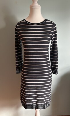 blue striped lacoste dress LACOSTE 1960s Blue/Red/White Striped Mod Twee Mini Dress XS/XXS