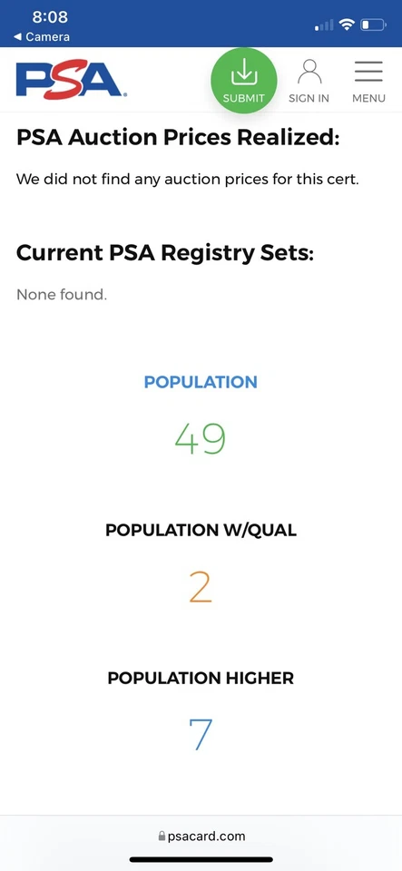 PSA 9 1968 TOPPS #545 LINDY McDANIEL {New Flawless QR Slab} San Francisco Giants - Image 4 of 4