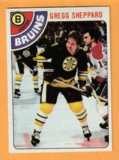 Gregg Sheppard Boston Bruins 1978-79 Topps #18 12G