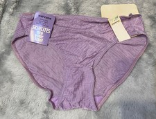 Vintage Warner  s Purple Nylon Shiny Hipster Panties Skinlites S M L NWT