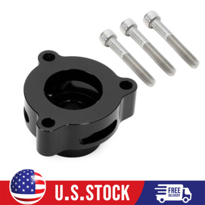 CNC Turbo Blow Off Valve Adapter – Fits Ford Mustang, Fusion, Fiesta, Escape – Black