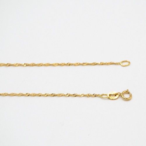 Necklace in 18 kt 750 yellow gold with butterfly jewel made in Italy E.591 - Picture 5 of 9