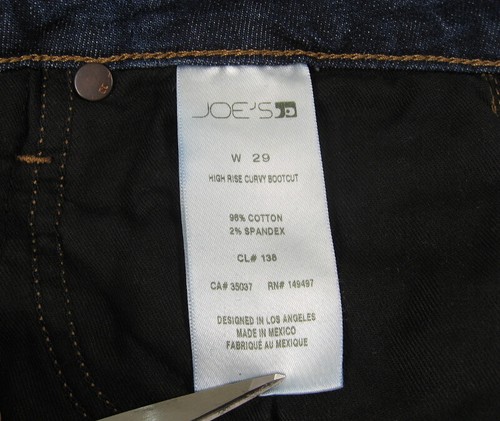 Neu mit Etikett Joe's High Rise Curvy Bootcut Stretch Jeans mit ausgefranstem Saum Größe 29 Monroe Wash - Bild 11 von 12