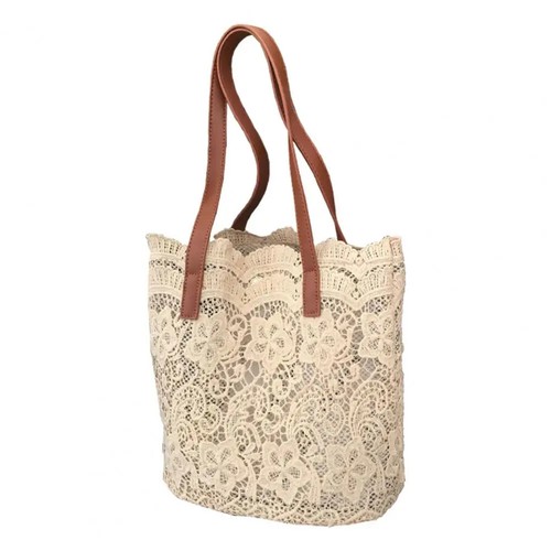 Trendige Damenhandtasche langlebig Spitze Beuteltasche Eimerform Dame Mehrzweck... - Bild 7 von 27