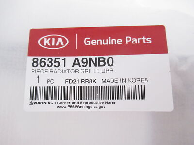 Genuine OEM Kia 86351 A9NB0 Front Radiator Grille Surround 2019