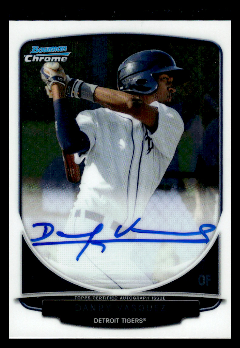 2013 Bowman Chrome #BCA-DV Danry Vasquez Detroit Tigers  Auto