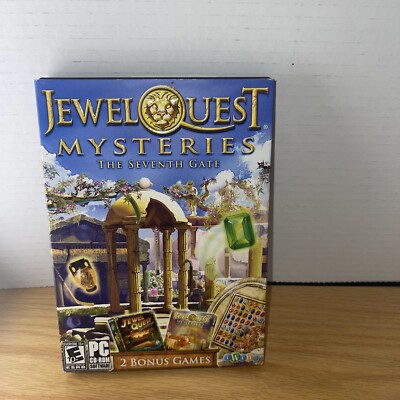 NEW (Factory Sealed) Jewel Quest Mysteries:The Seventh Gate + 2 Bonus Games (PC)