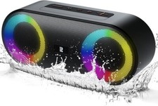 20W Portable IP66 Water  Dustproof Bluetooth RGB Dynamic Speakers, 24H Playtime